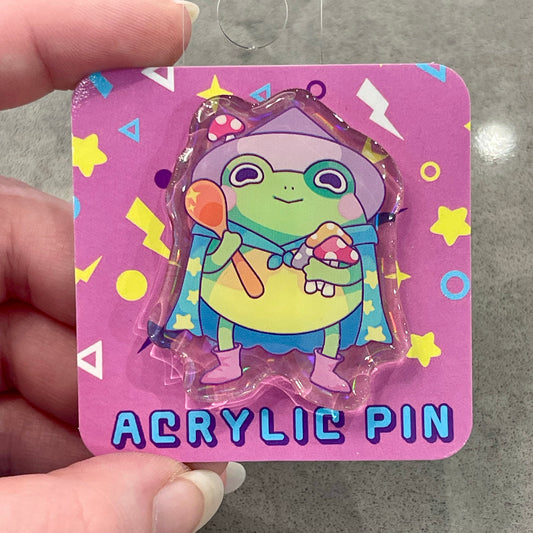 Froggy Wizard Chef Pin