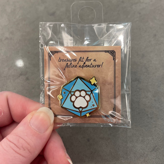 10A - Teal Dice Enamel Pin