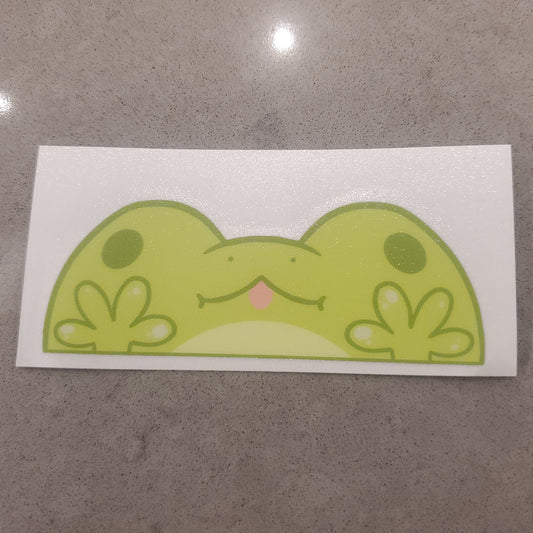 Frog Peeker Sticker