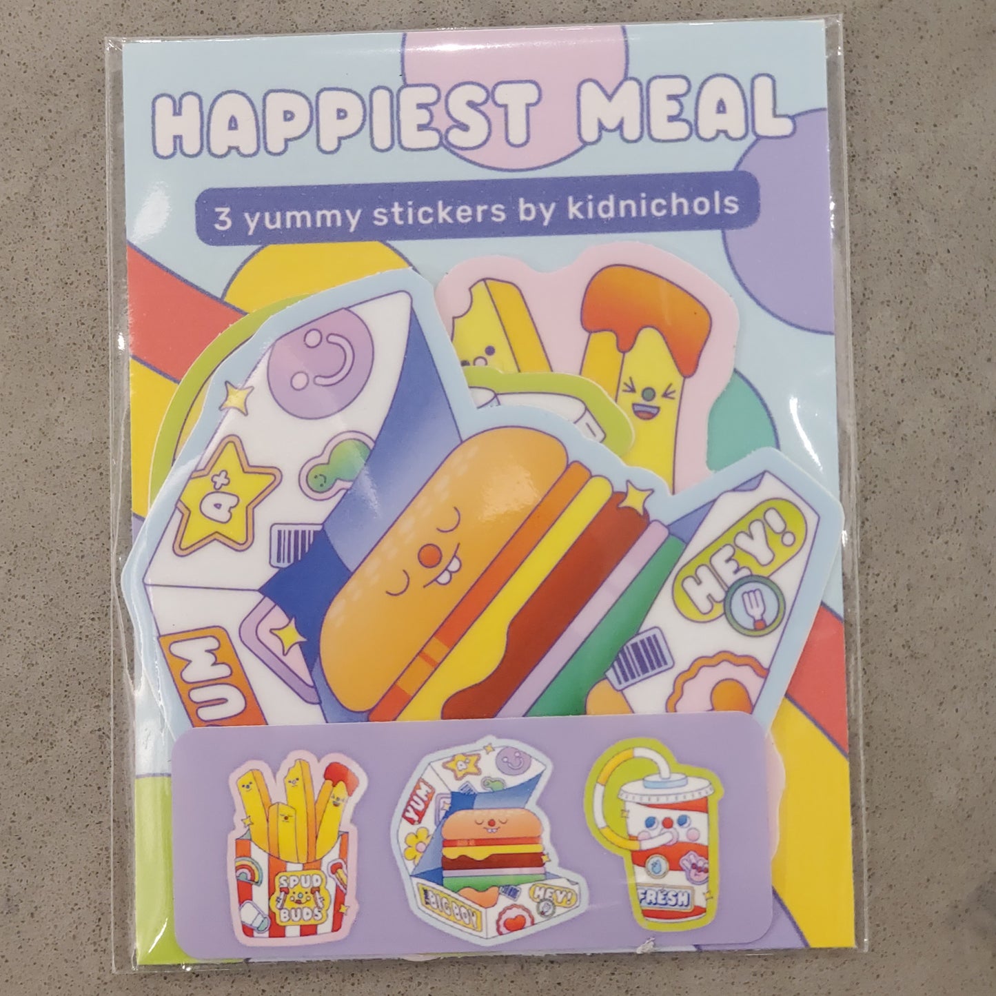 Happiest Meal Sticker Pack