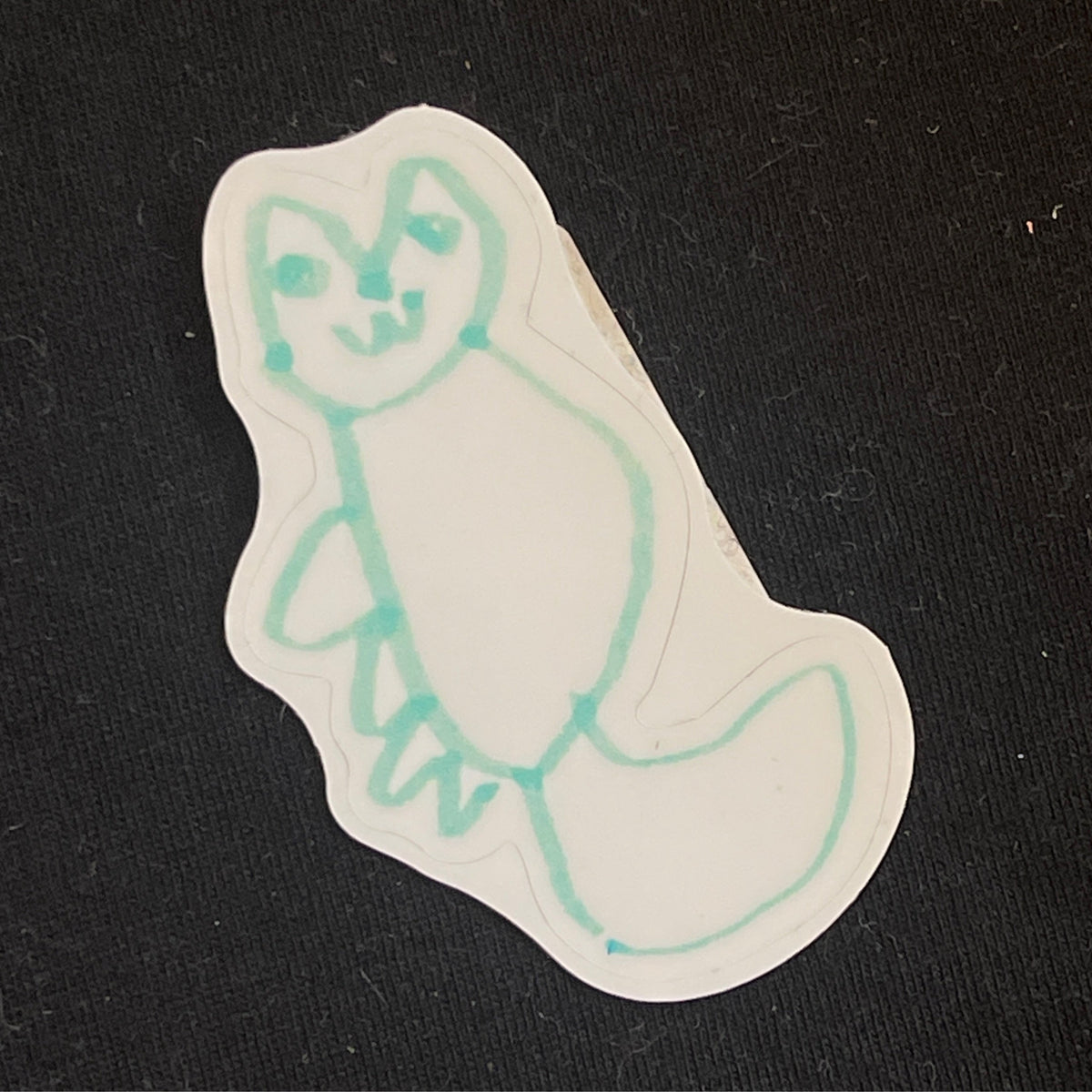 White Cat Sticker by Lemoncake