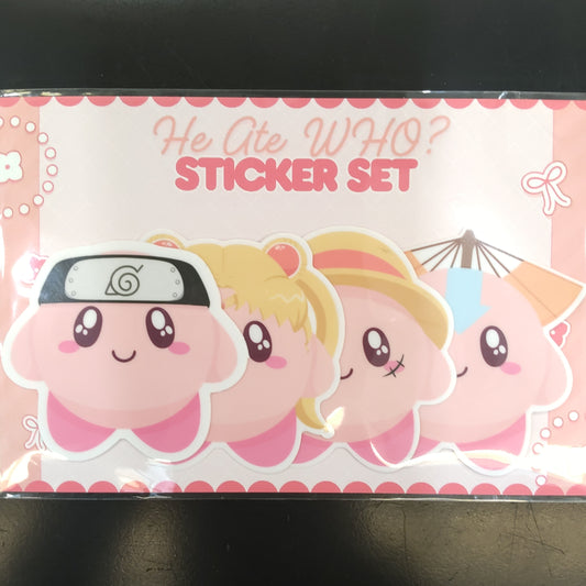 He Ate Who Sticker Set