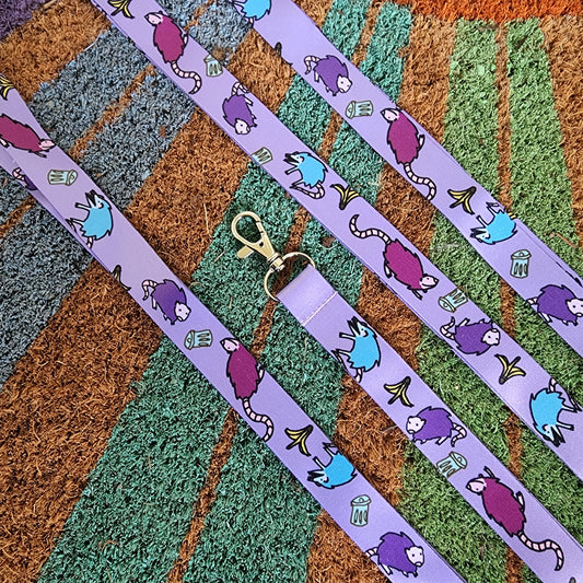 Purple Possum Lanyard