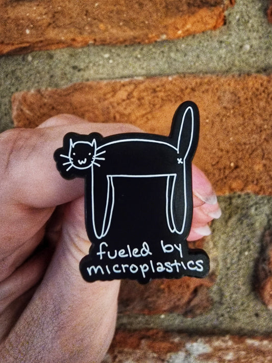 Microplastics Enamel Pin