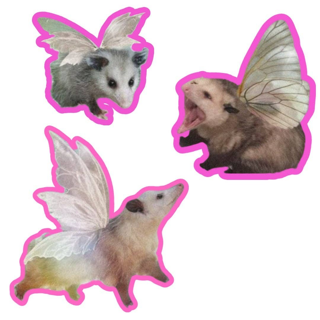 Possum Fairy Stickers 3-Pack