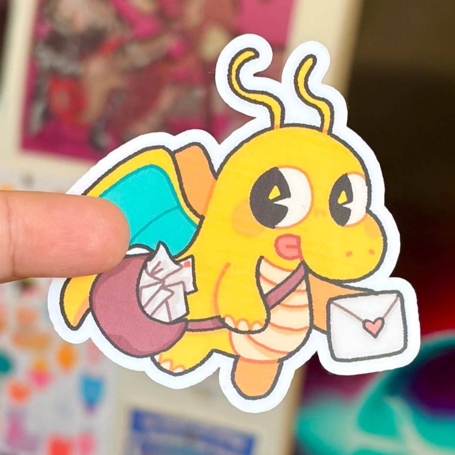 Dragonite Mail Carrier Sticker