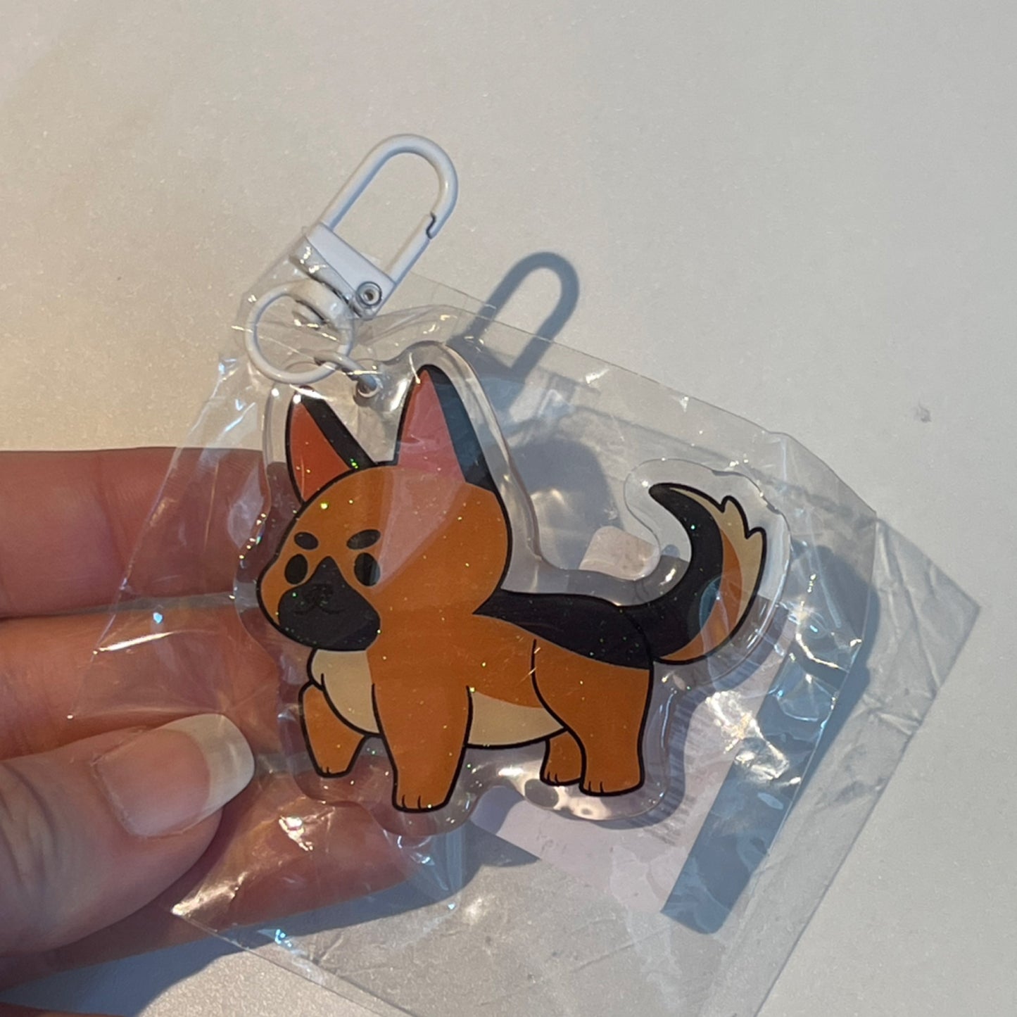 German Sheppherd Otoro Cat Keychain