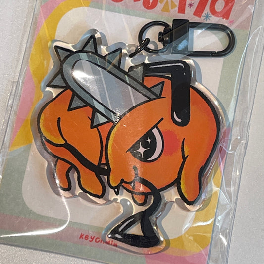 Pochita Leash Keychain