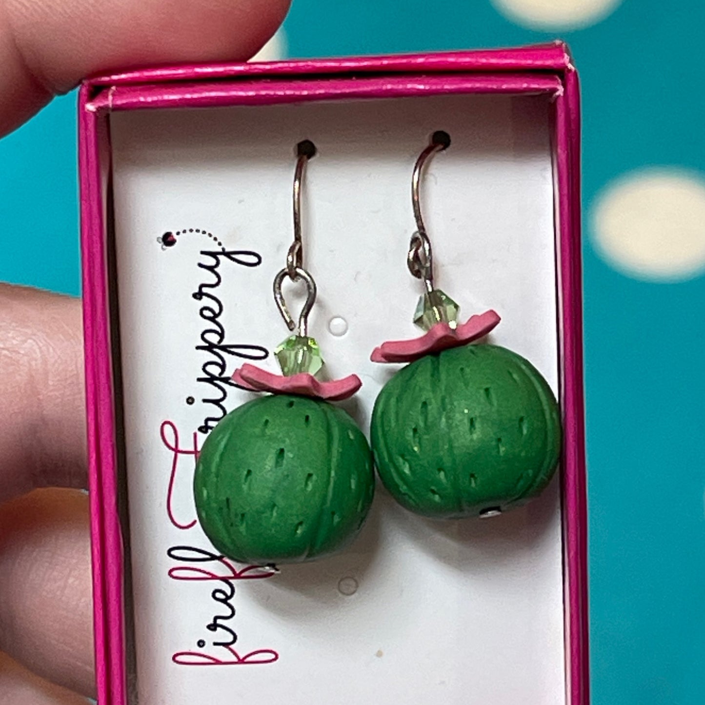 Round Cactus Dangles