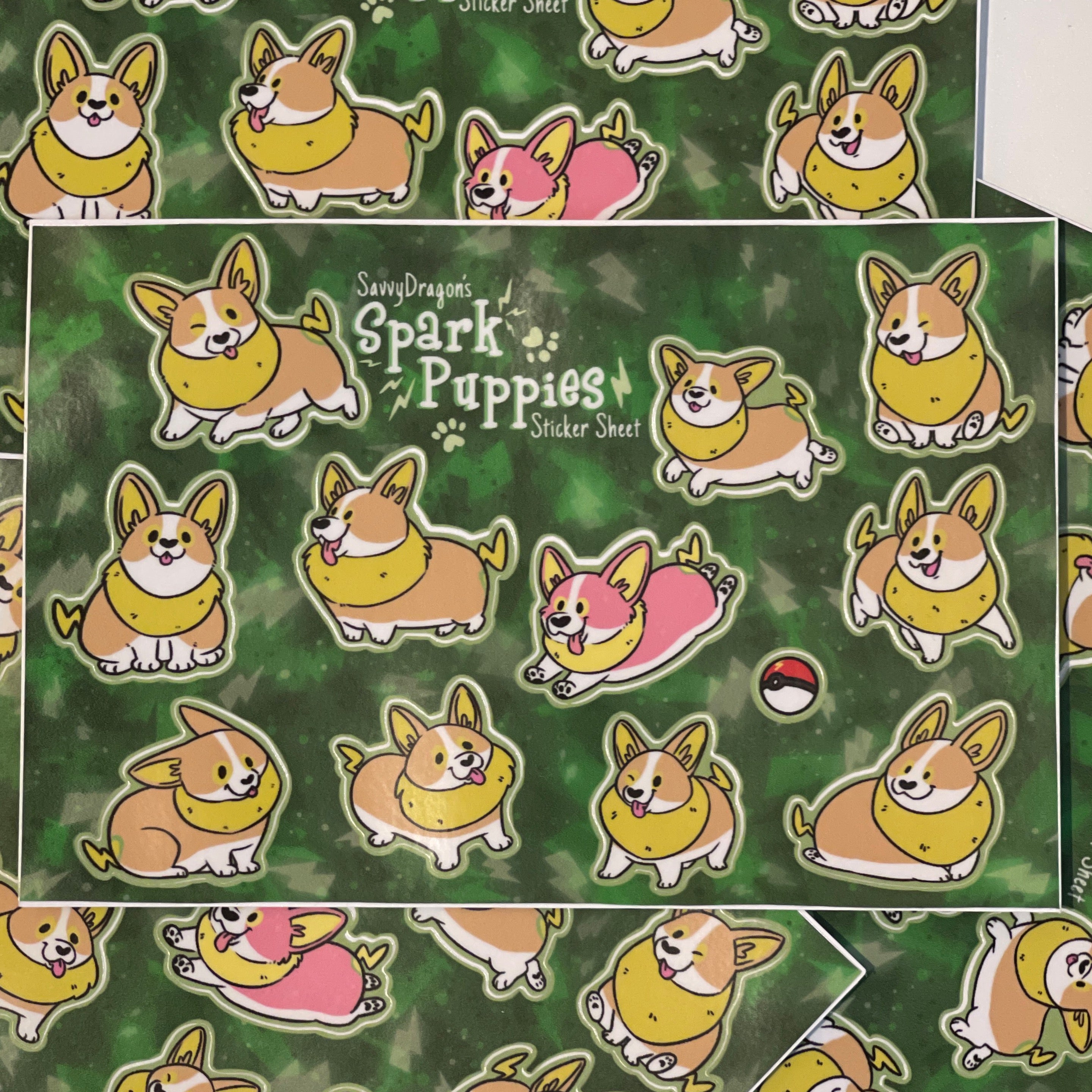 Spark Puppies Sticker Sheet – Beetlebug Art Collective