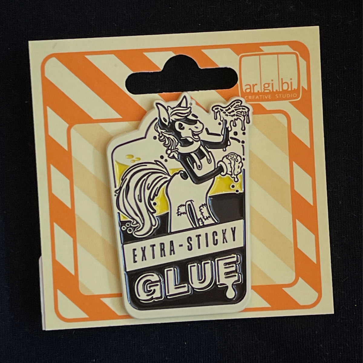 Extra Sticky Glue Enamel Pin