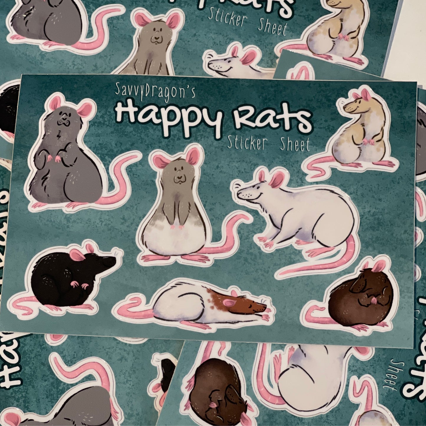 Happy Rats Sticker Sheet