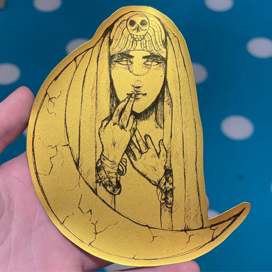 Moon Person Sticker