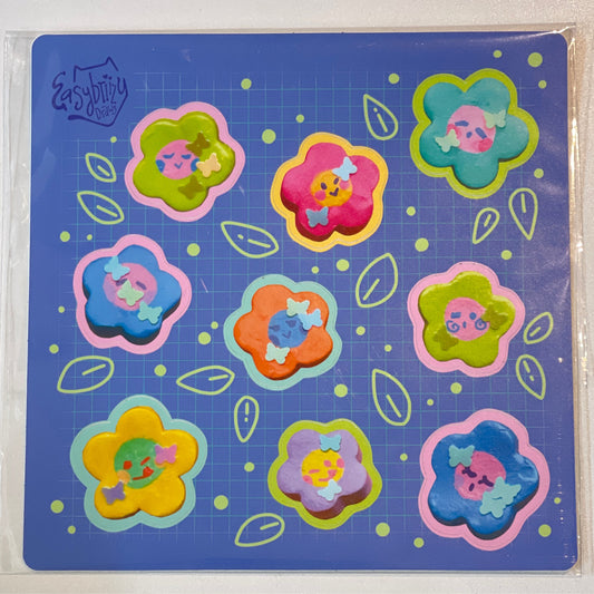 Clay Flowers Sticker Sheet