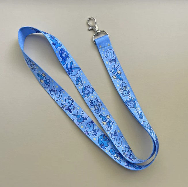 Blue Pokemon Lanyard