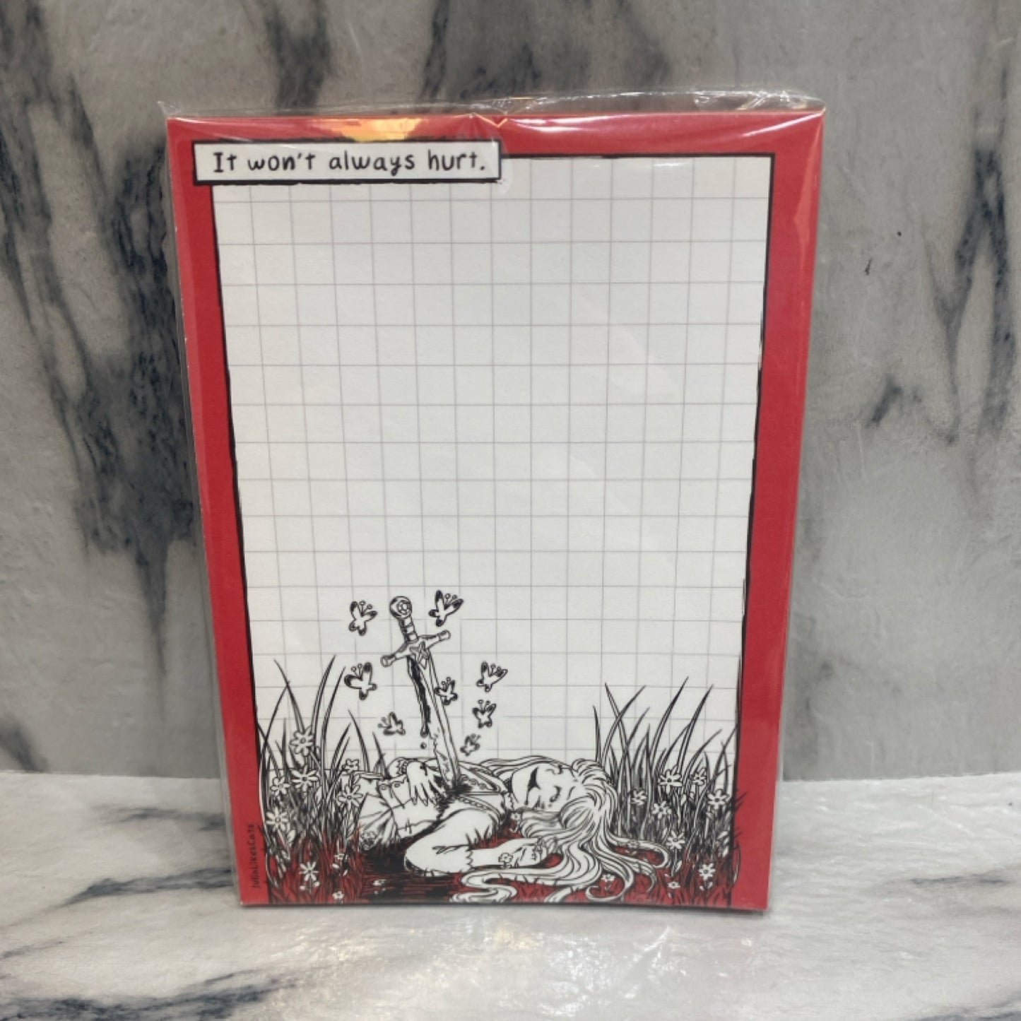 Sword Girl Note Pad