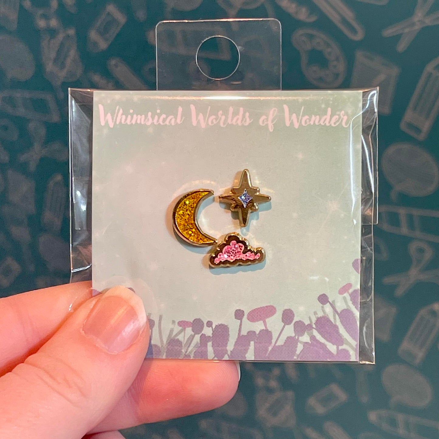 Whimsical Worlds of Wonder Enamel Pins