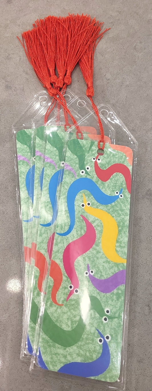 worm on a string bookmark