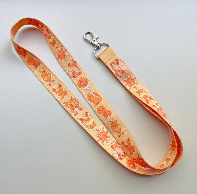 Orange Pokemon Lanyard