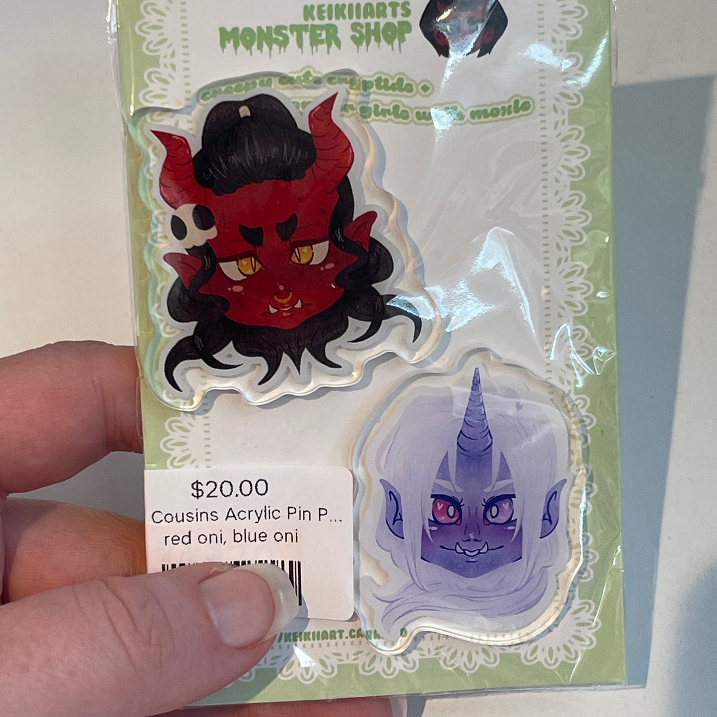 Oni Cousins Acrylic Pin Pack