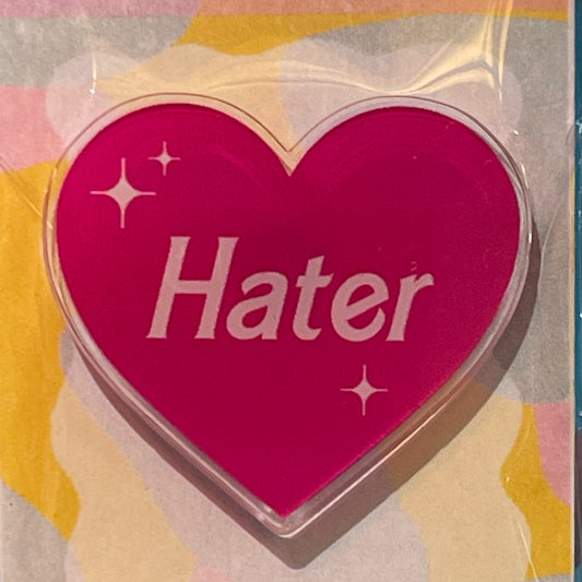 Hater Heart Pin