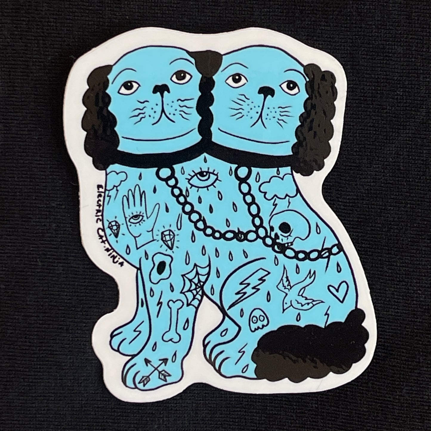 Blue Dog Sticker