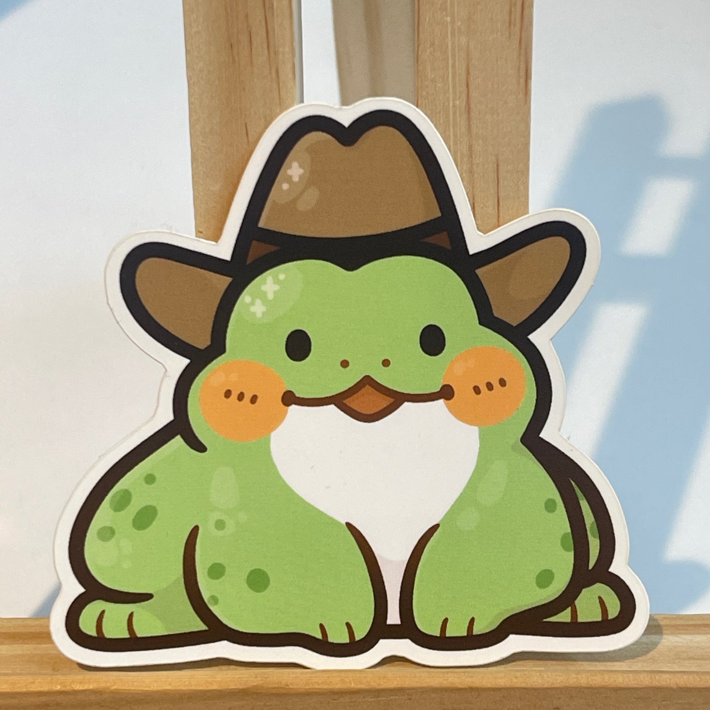 Cowboy Frog Sticker
