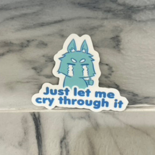 Just let me cry sticker by Holic Mode