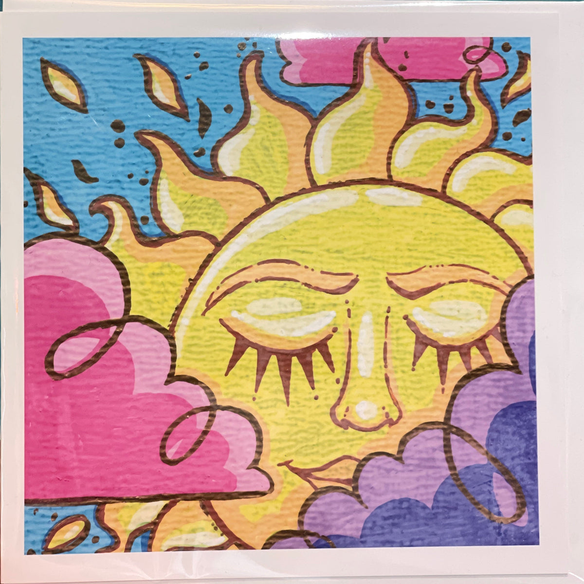 Sun Face Greeting Card