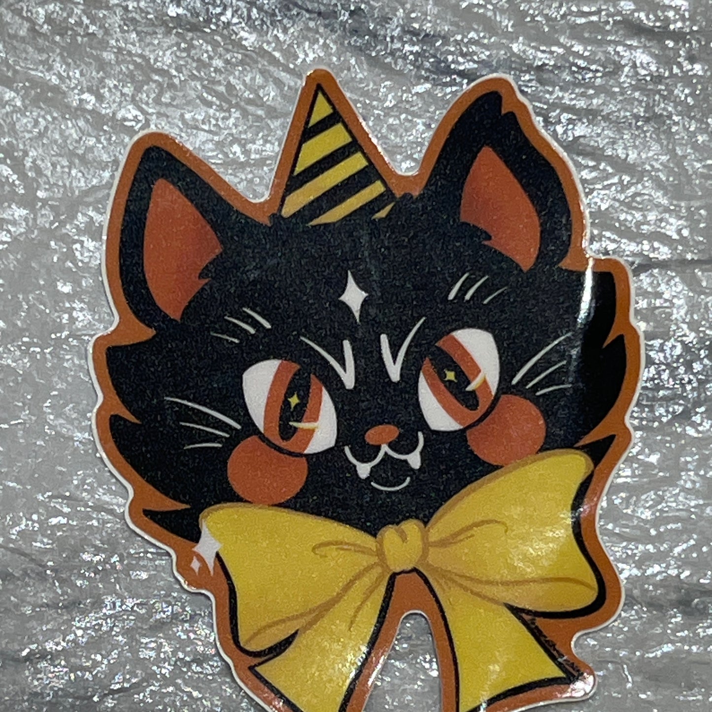 Retro Halloween Bow Cat