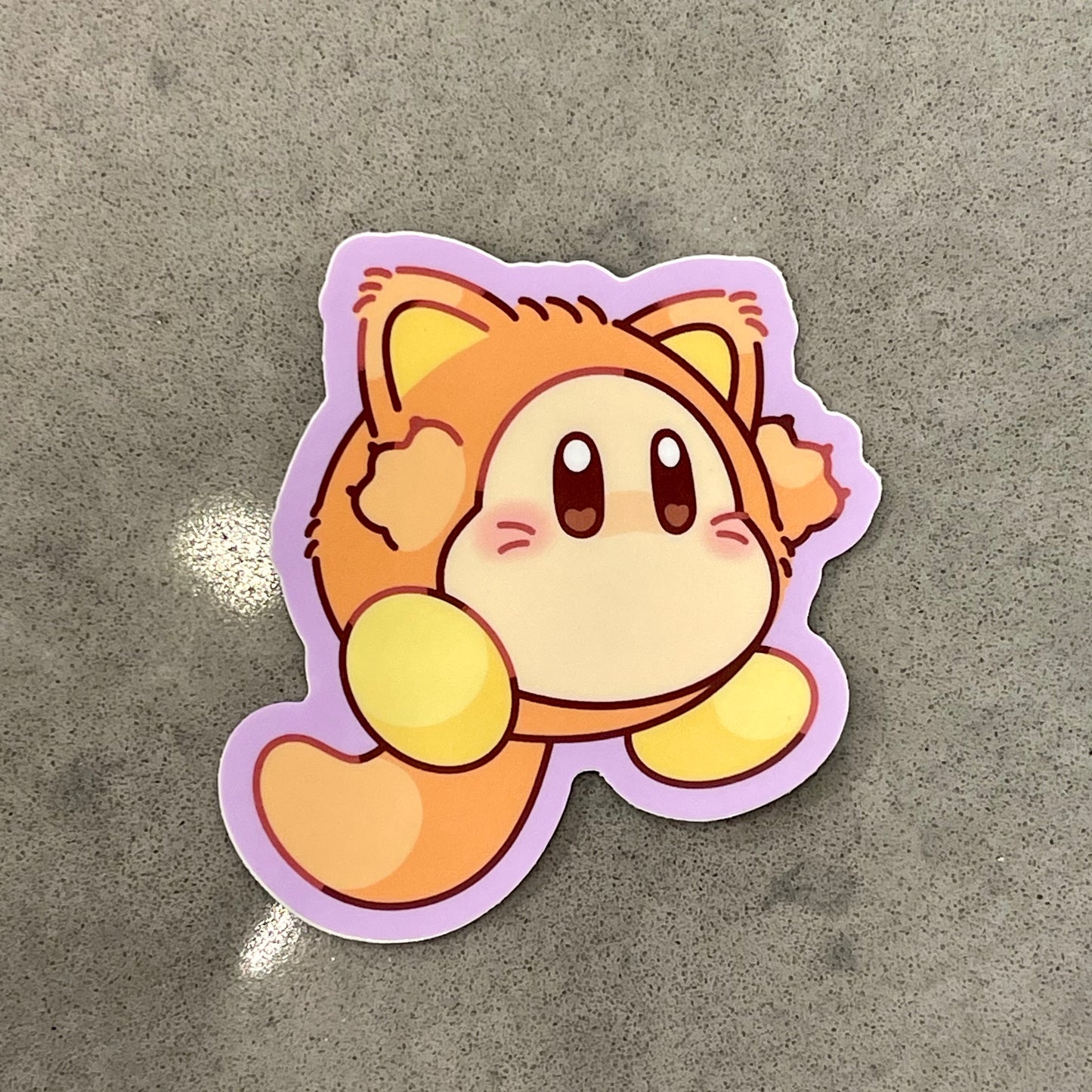 Kitty Waddle Dee Sticker