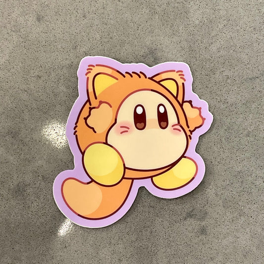 Kitty Waddle Dee Sticker