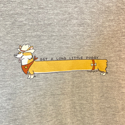 Long Dog T shirt- corgi