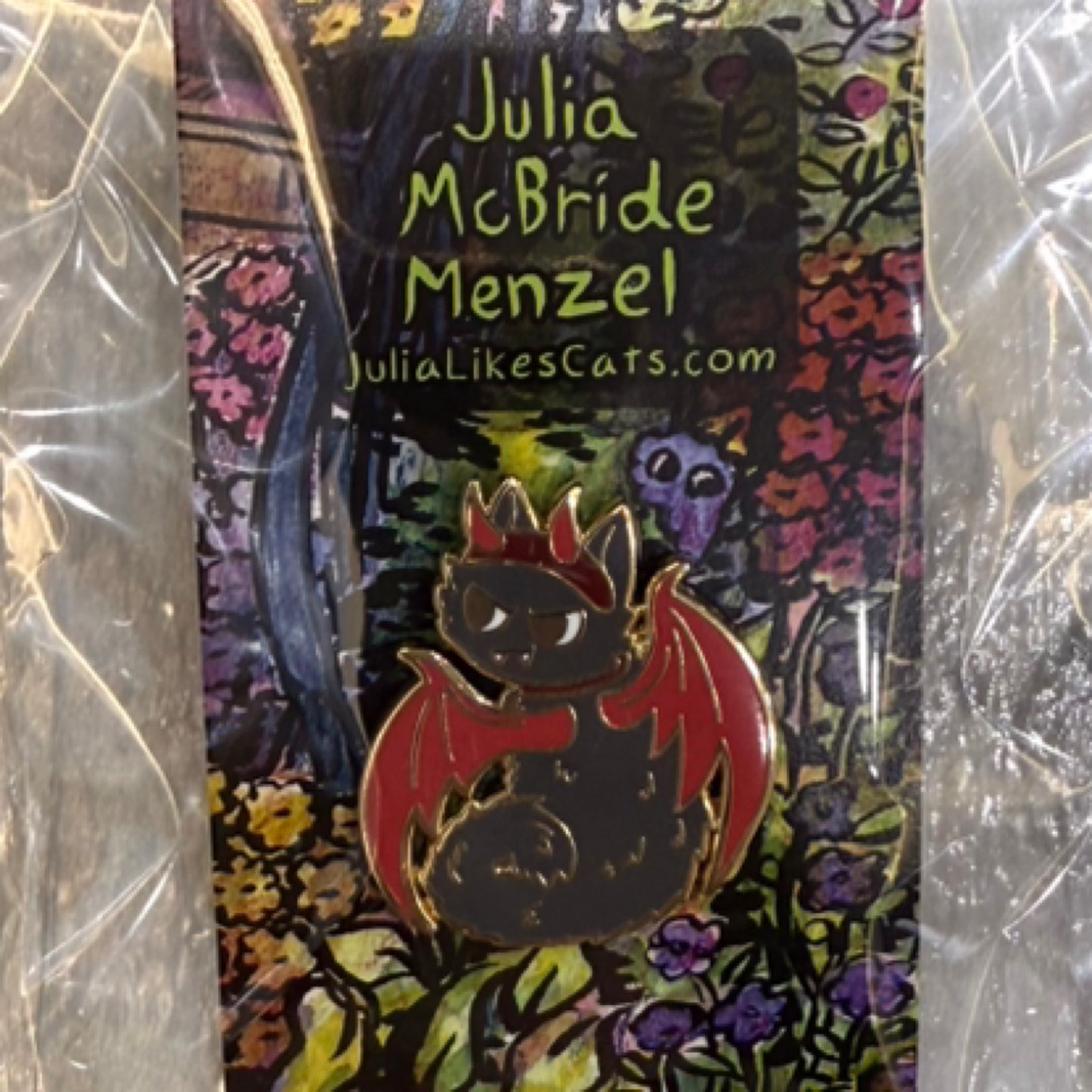 Devil Cat Enamel Pin