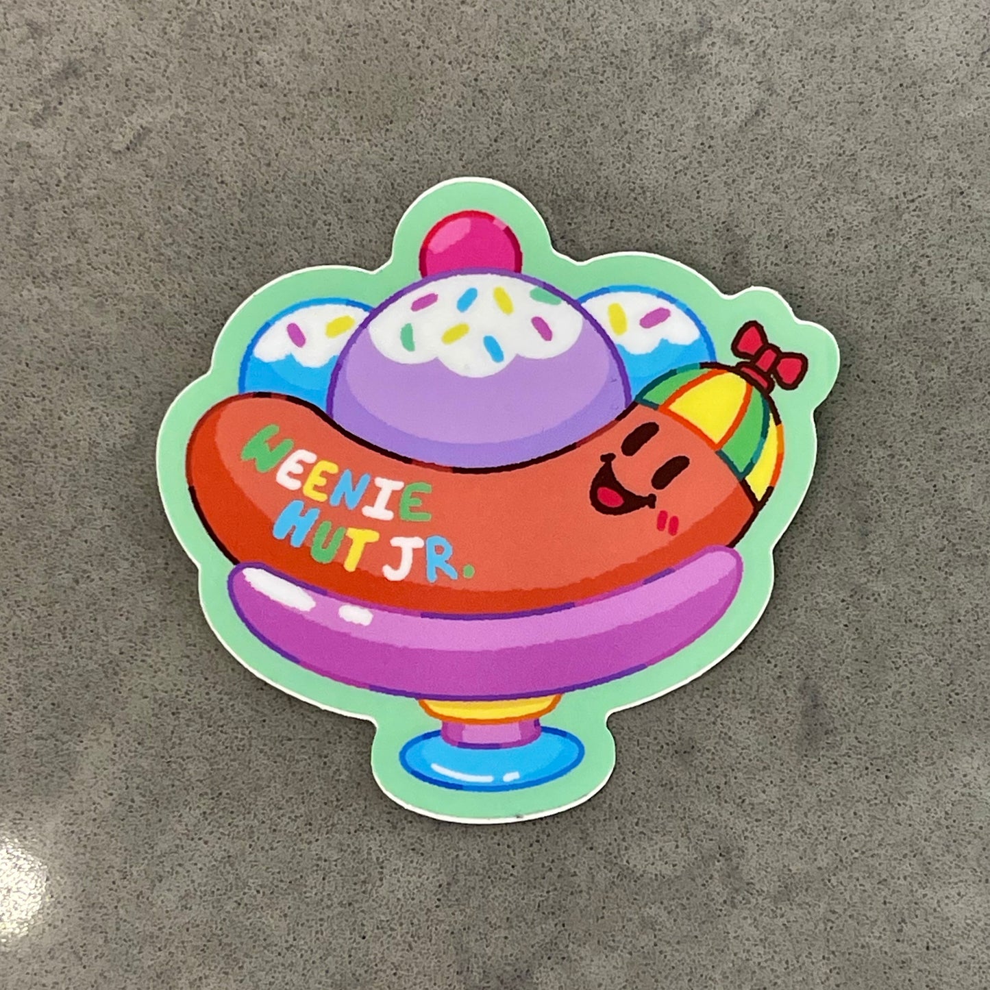 Weenie Hut Sundae Sticker