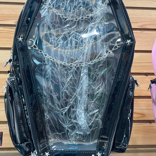 Patent Black Coffin Ita Bag