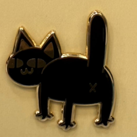 BUTTHOLE CAT PIN