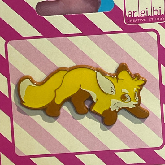 Fox - Yellow Enamel Pin