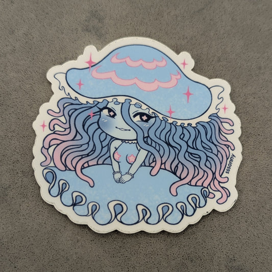 Chibi Jellyfish Sticker