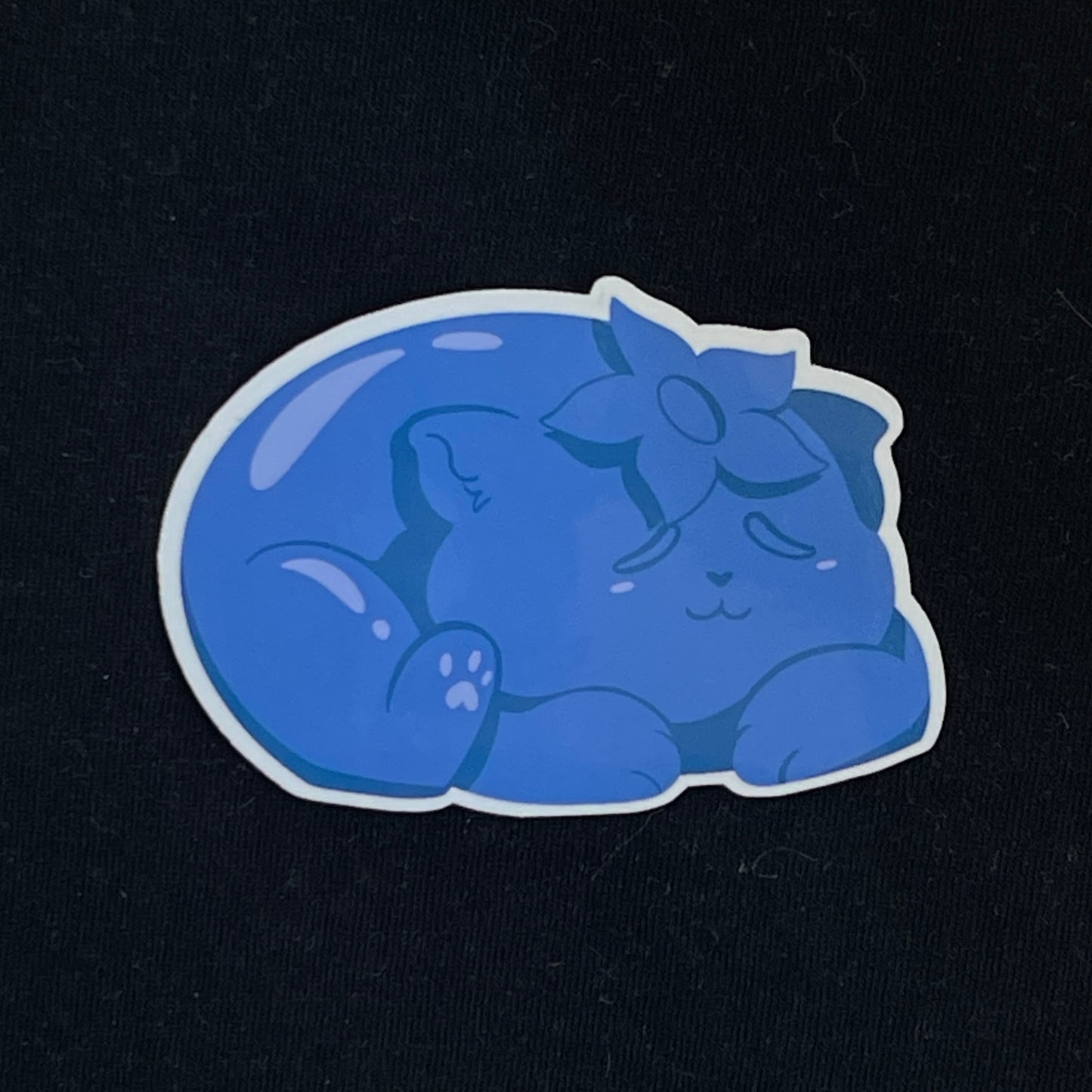 Blue Berry Cat Sticker