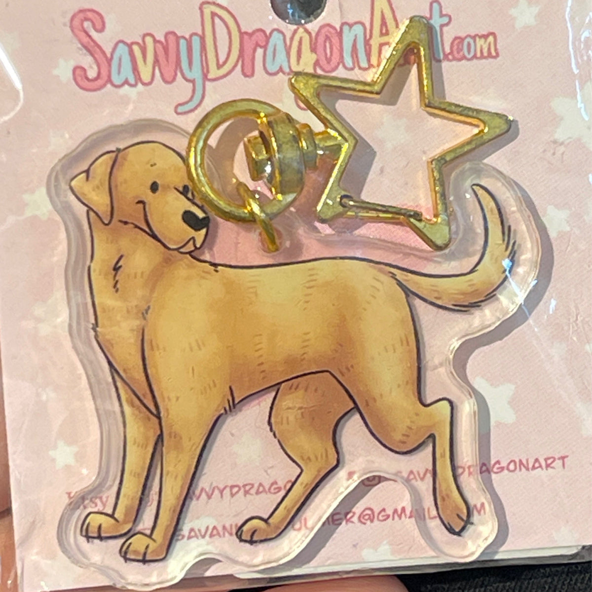 Labrador Retriever - Yellow Keychain