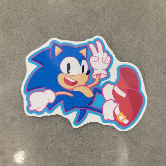 Sonic Peace Sign Vinyl Sticker