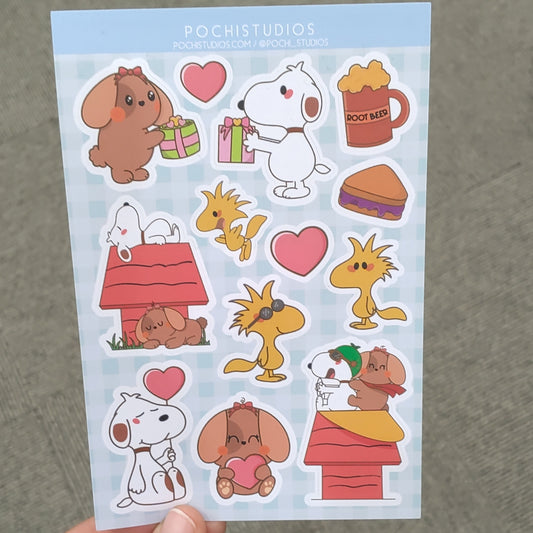 Nina & Snoppy Sticker Sheet