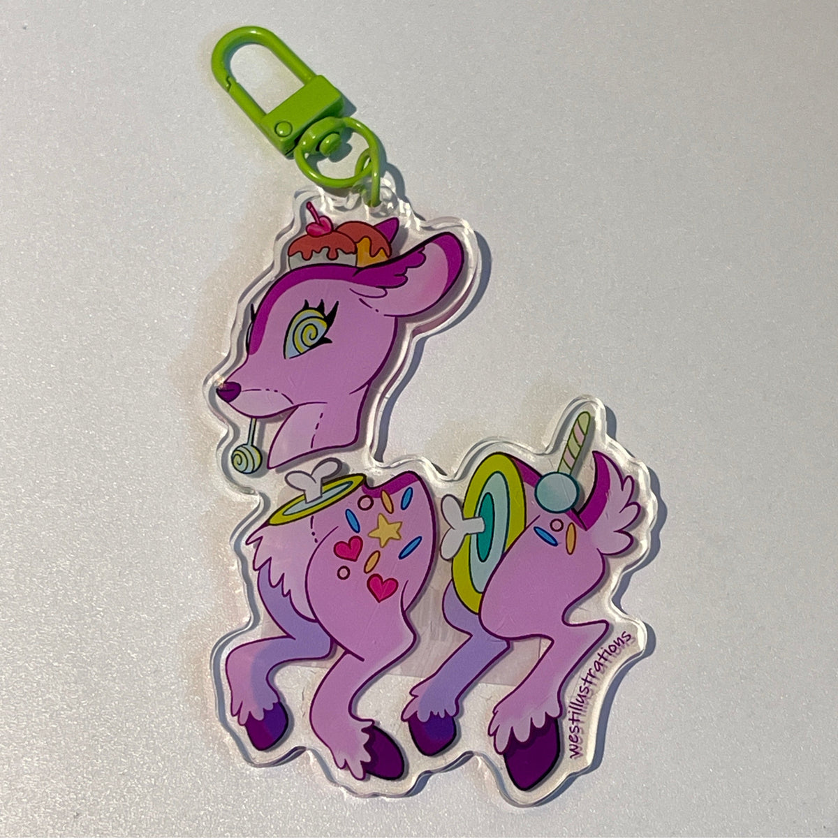 Candy Gore Fawn Keychain