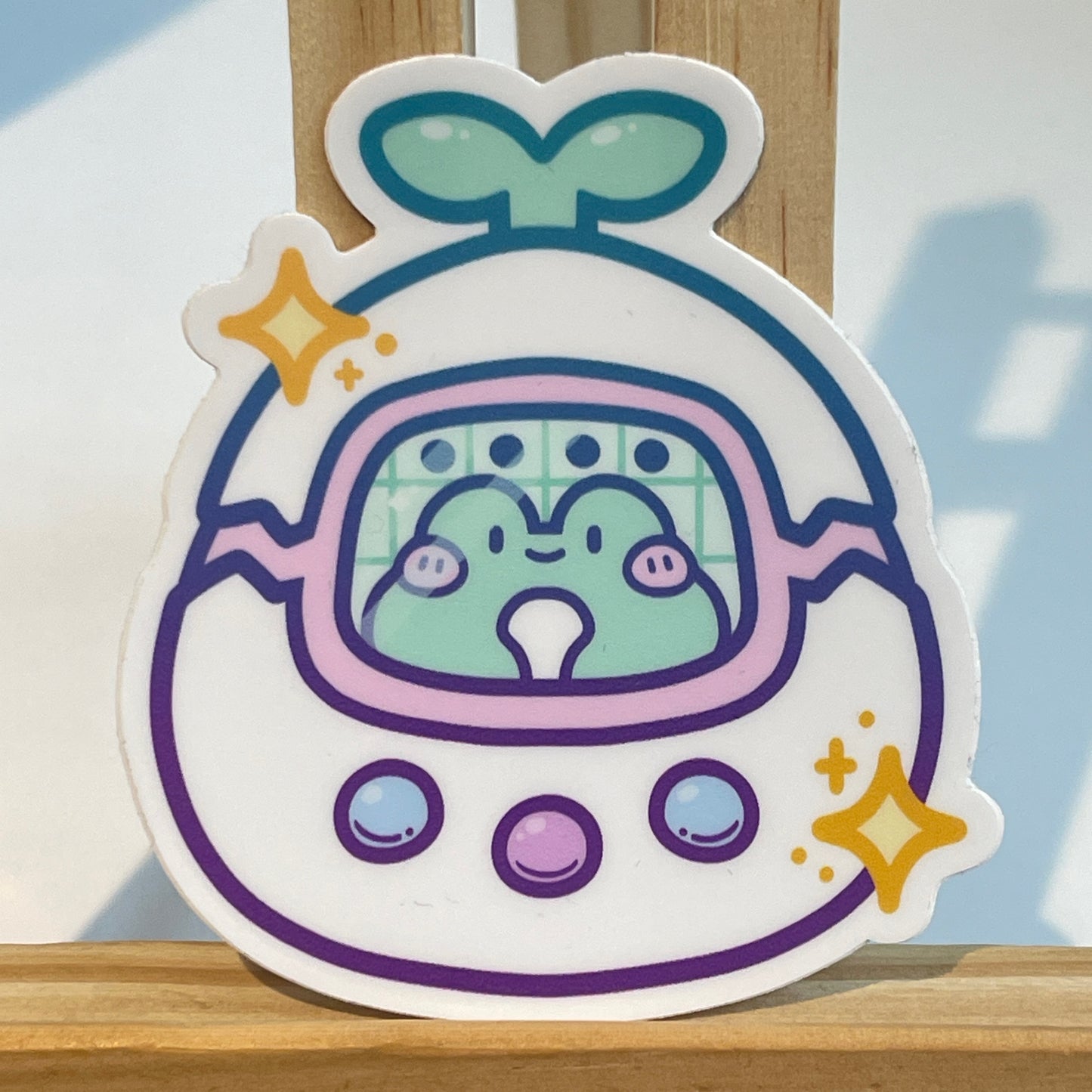 Frog Tamagotchi Sticker