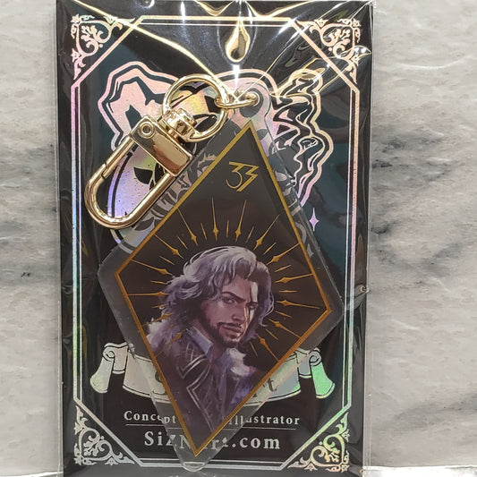 Verso Gold Foiled Leychain