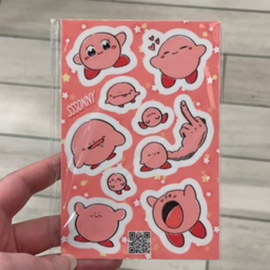 Kirby Sticker Sheet by SSSONNY