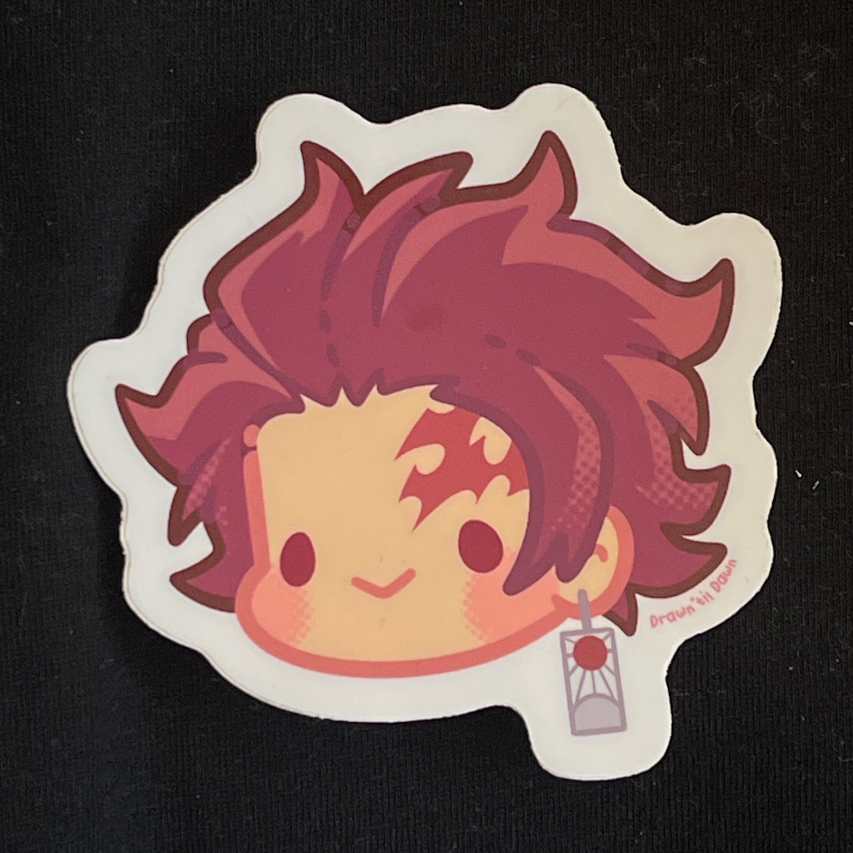 Tanjiro Vinyl Sticker β Beetlebug Art Collective