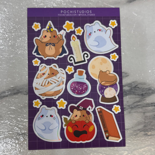 Halloween Purple Chubbs Sticker Sheet