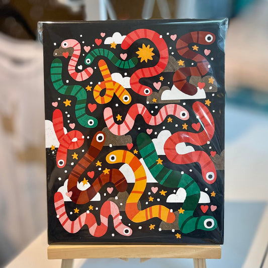 Worms 8x10 Print